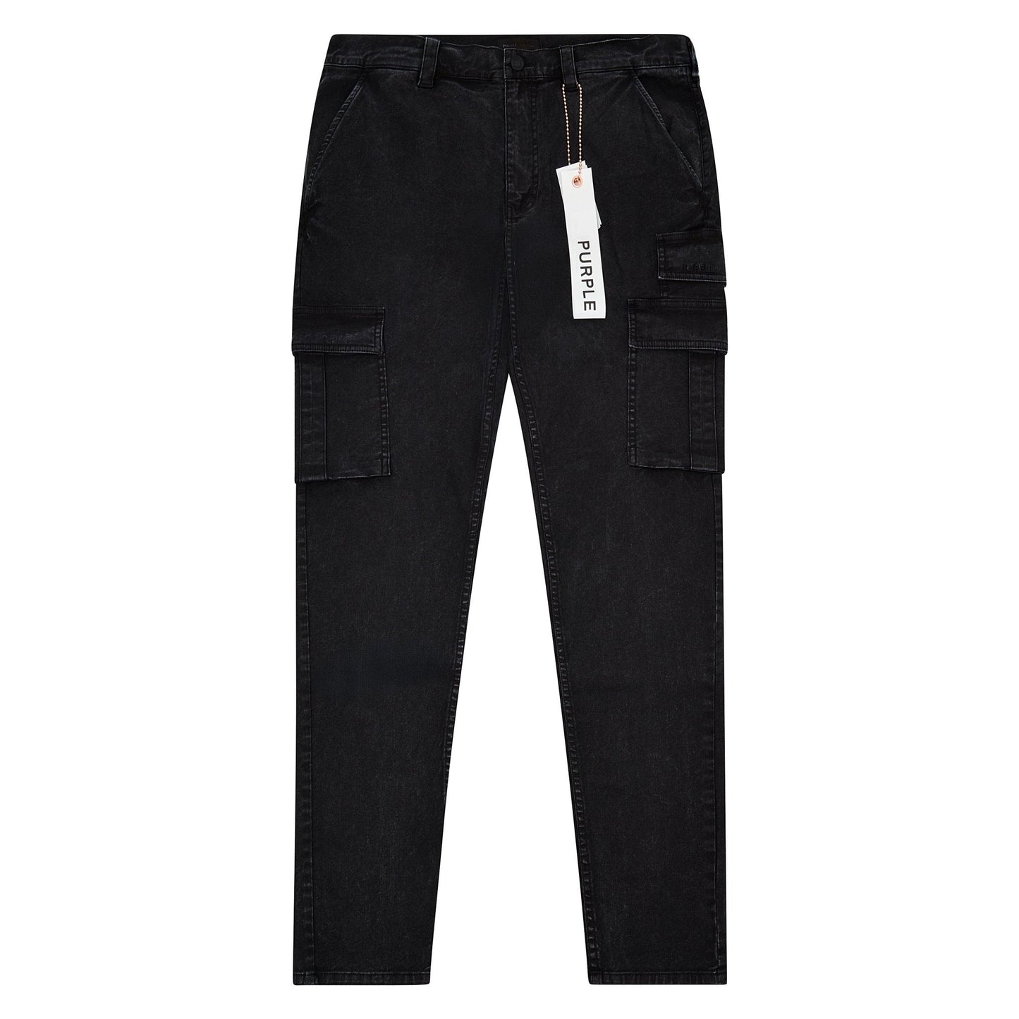 Brushed Twill Cargo Pant | Black