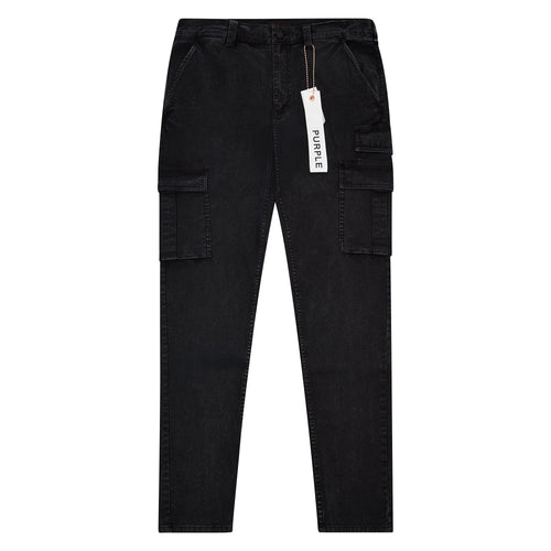 Brushed Twill Cargo Pant | Black
