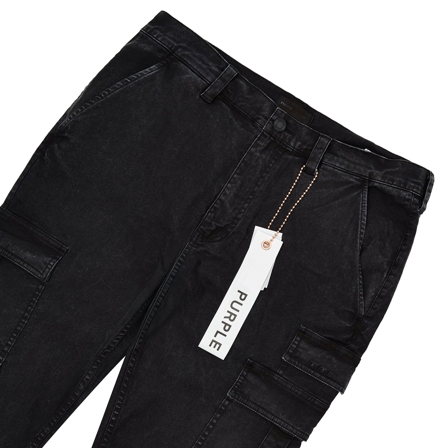 Brushed Twill Cargo Pant | Black