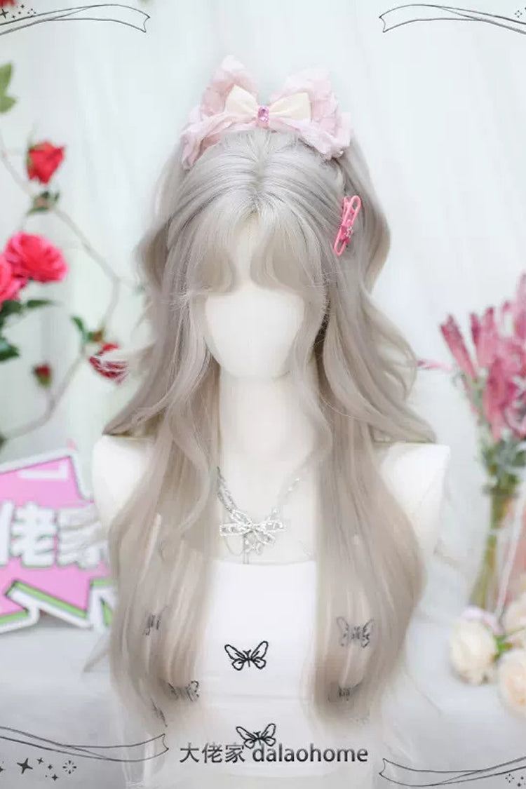 Beige Secondary Sweet Lolita Long Curly Wigs