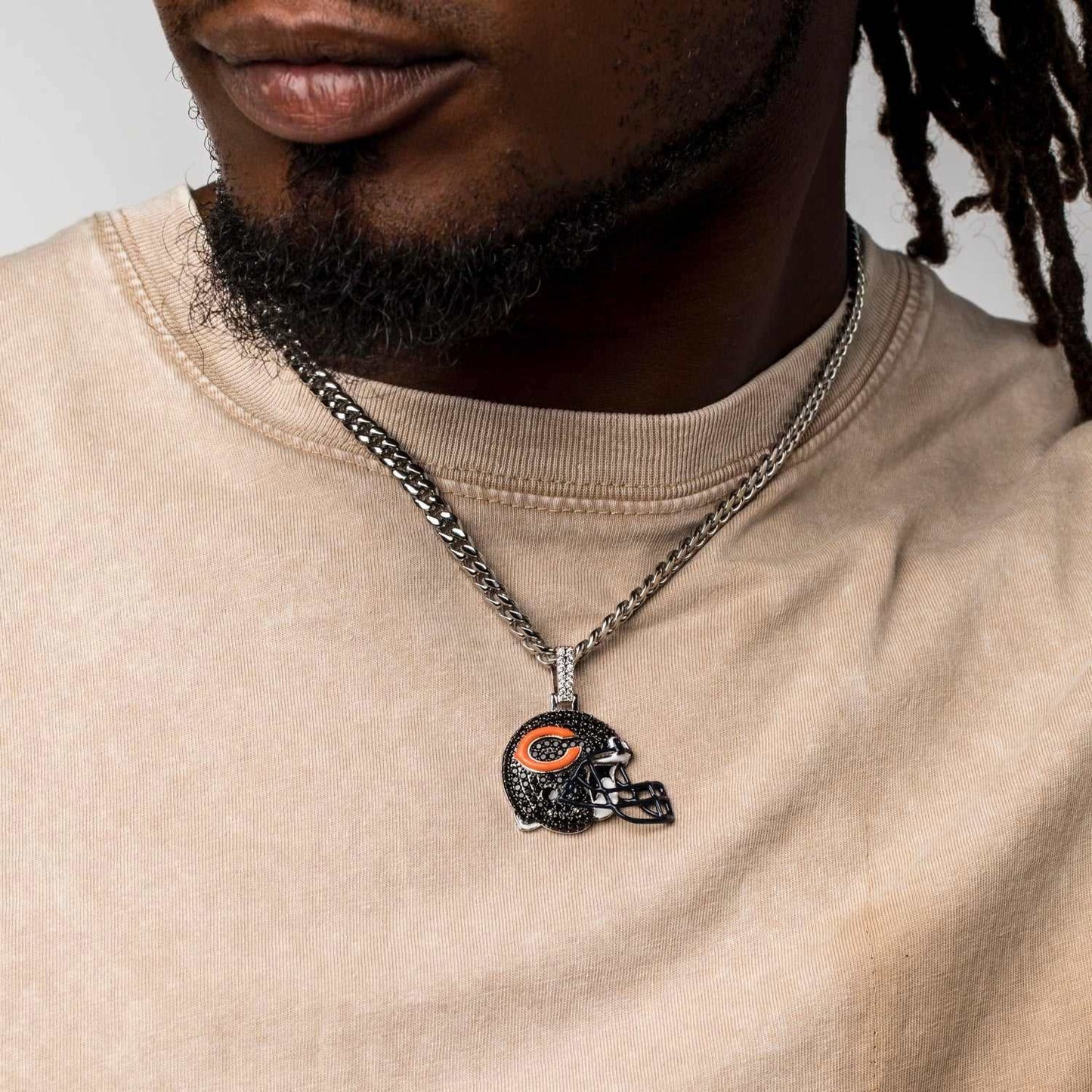 Chicago Bears Official NFL Helmet Pendant