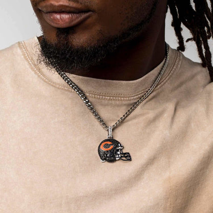Chicago Bears Official NFL Helmet Pendant