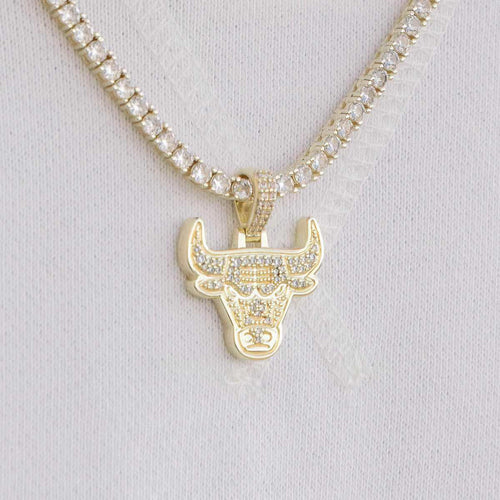 Chicago Bulls Official NBA Micro Logo Pendant