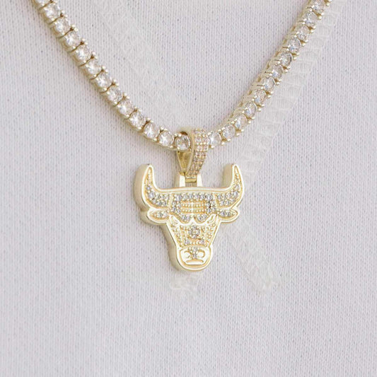 18k Vermeil Chicago Bulls Micro Pendant