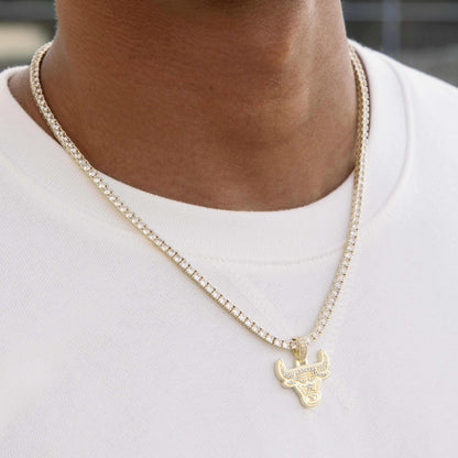 18k Vermeil Chicago Bulls Micro Pendant