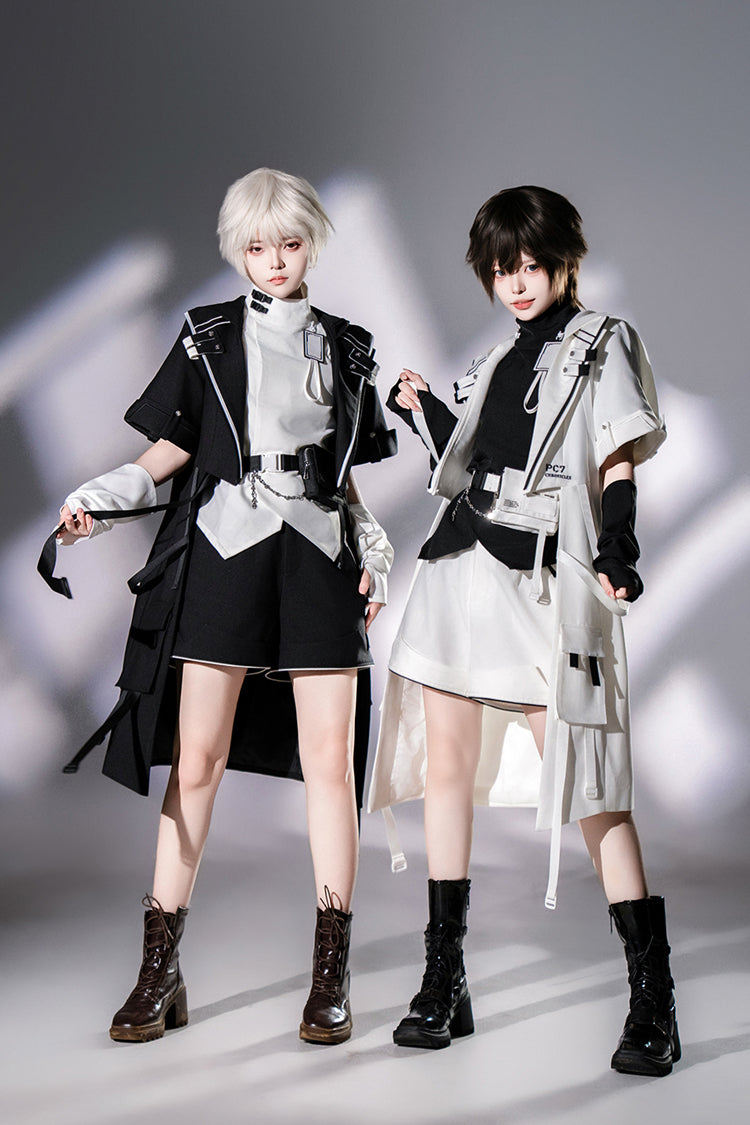Black Functional Style Ouji Fashion Prince Handsome Lolita Shorts