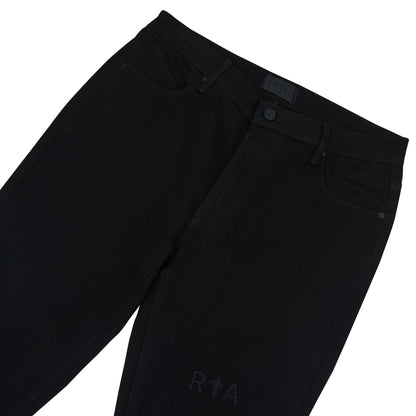 Denis Flared Denim | Black Logo