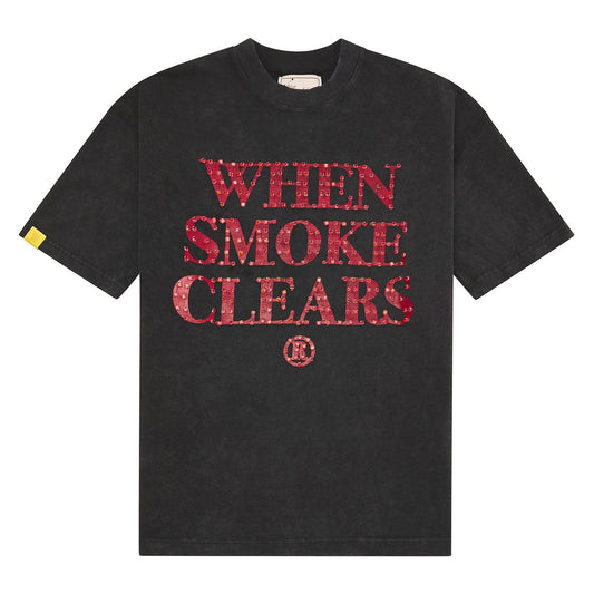 Diamond Tee | Off-Black/Red