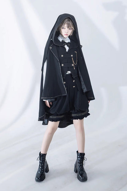 Black Anxious Rabbit Ouji Fashion Gothic Lolita Shorts