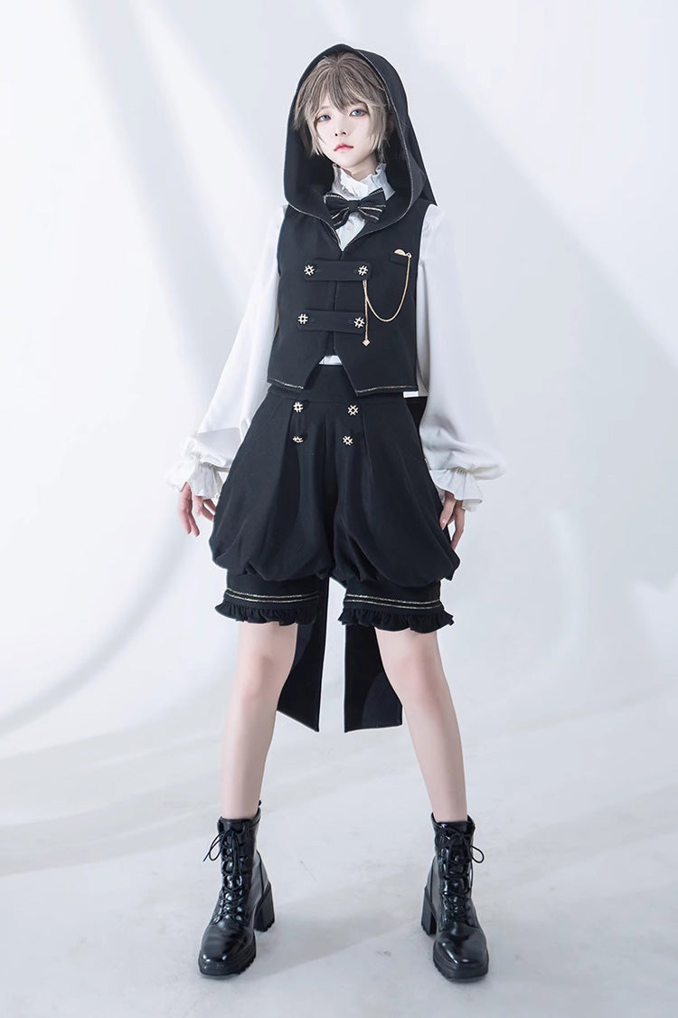 Black Anxious Rabbit Ouji Fashion Gothic Lolita Shorts