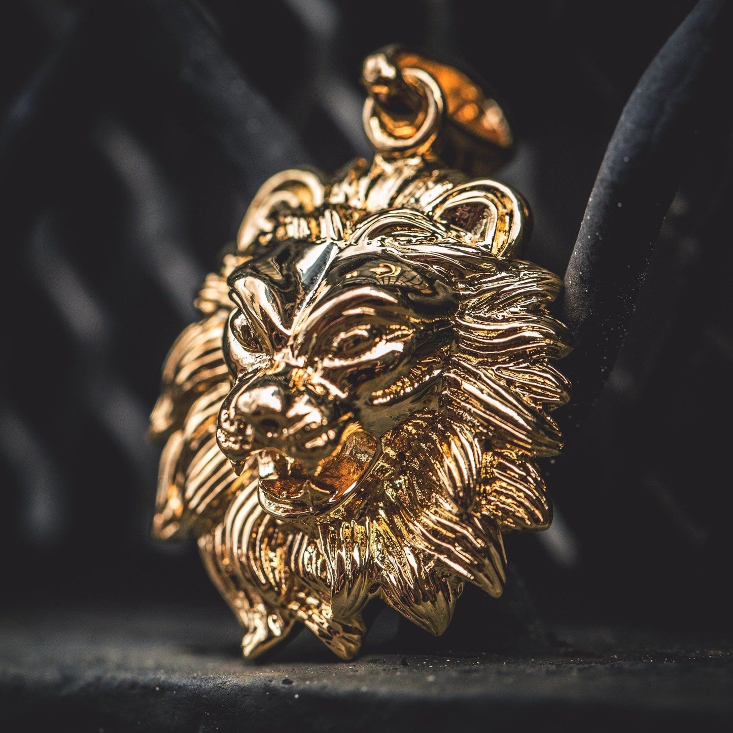 18k Vermeil Gold Lion Pendant