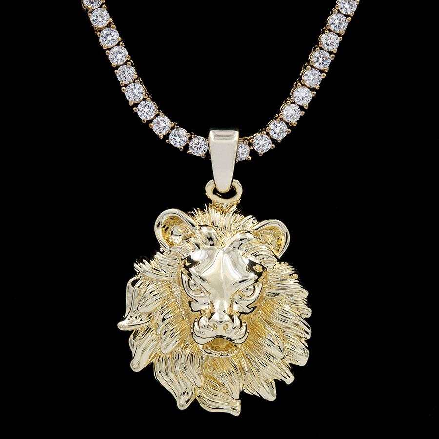 18k Vermeil Gold Lion Pendant