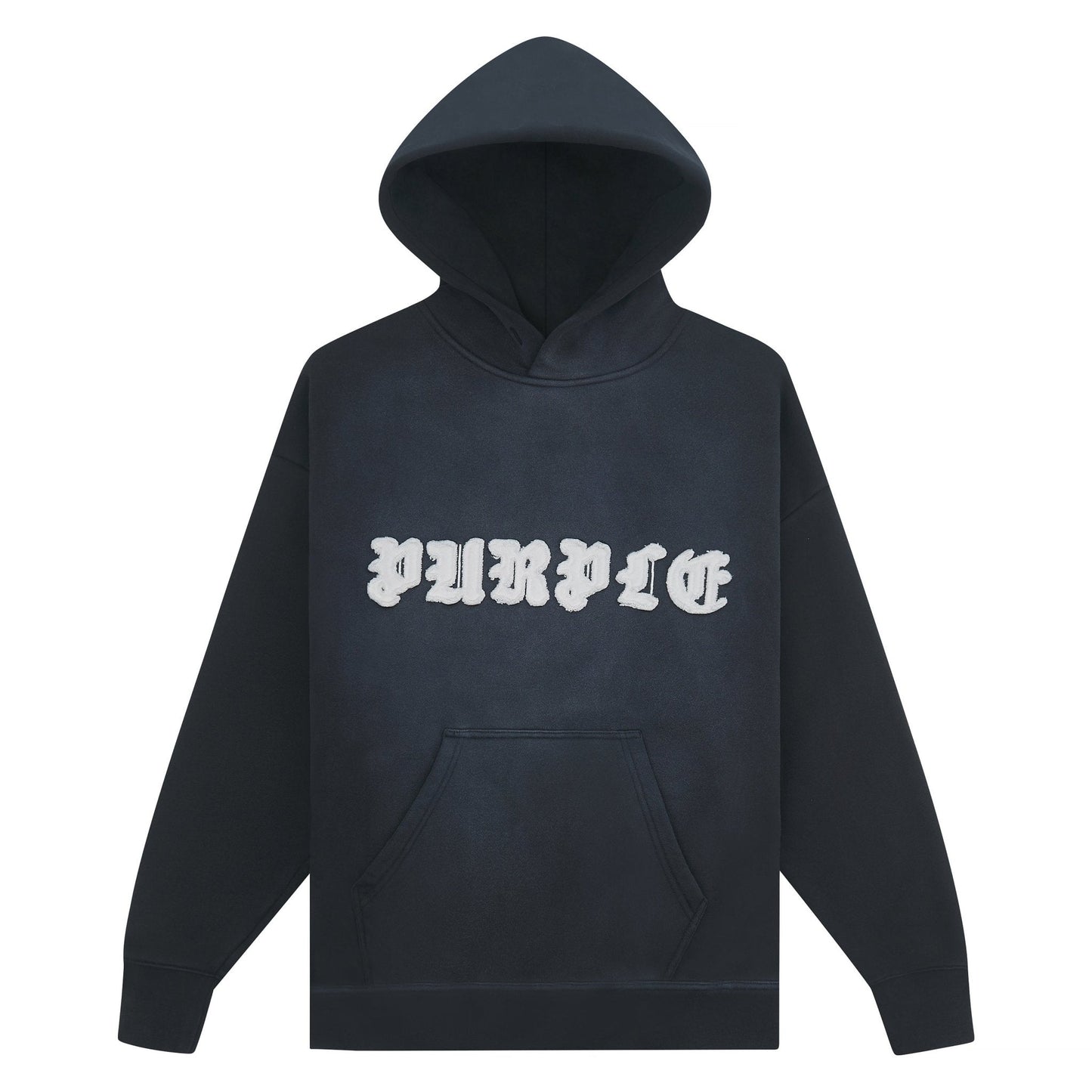 Gothic Applique Hoodie | Black