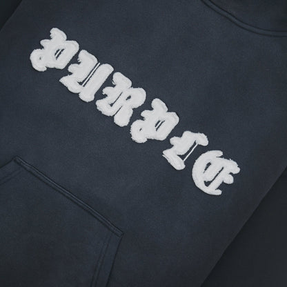 Gothic Applique Hoodie | Black