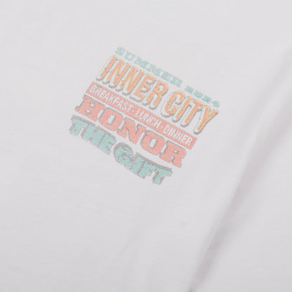 HTG Burgers Tee | White