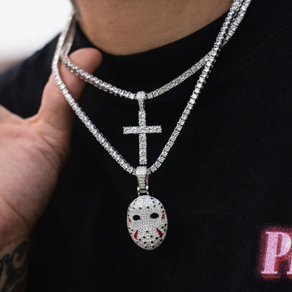2 Chains + 2 Pendants - White Gold