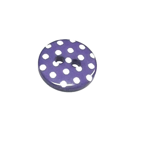 Lavender&White Polkadots-14mm