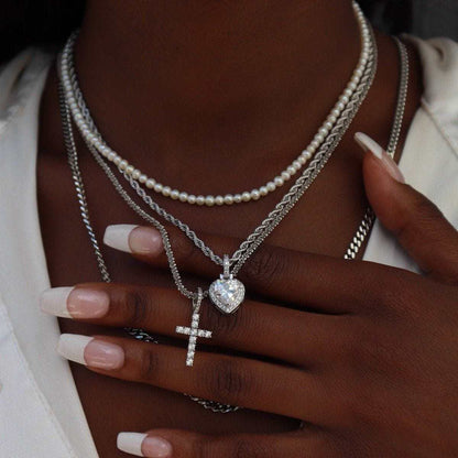 Choose 2 Chains + 2 Pendants - White Gold