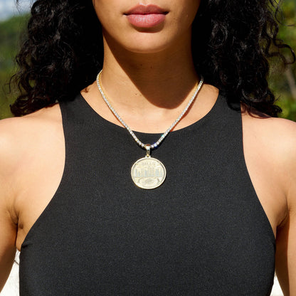 Buffalo Bills Official NFL Coin Pendant in Yellow Gold