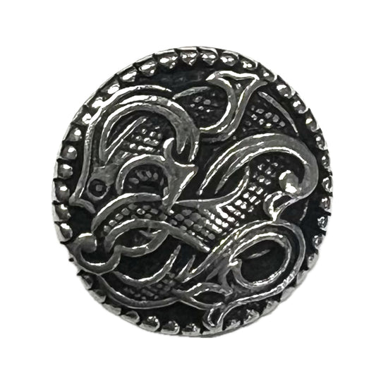 Pewter Norwegian Dragon-17mm