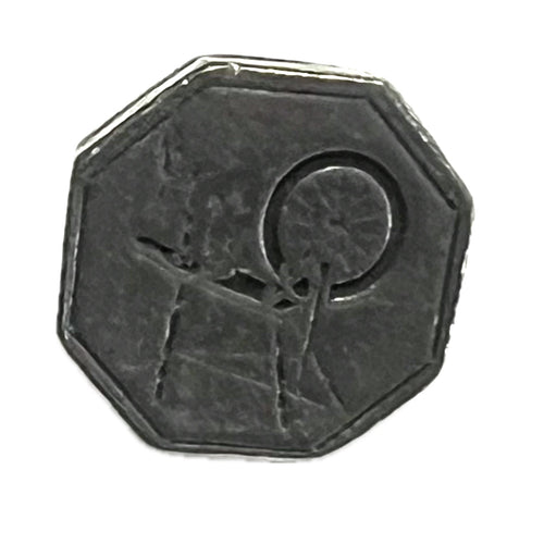 Pewter Spinning Wheel