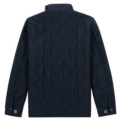 Quilted Short Jacket | Navy