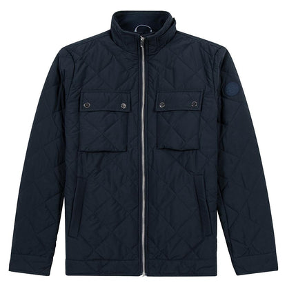 Quilted Short Jacket | Navy