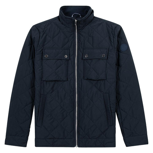 Quilted Short Jacket | Navy