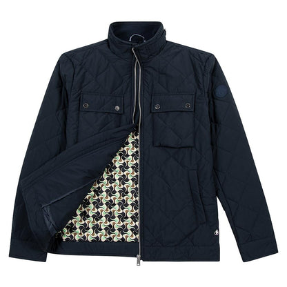 Quilted Short Jacket | Navy