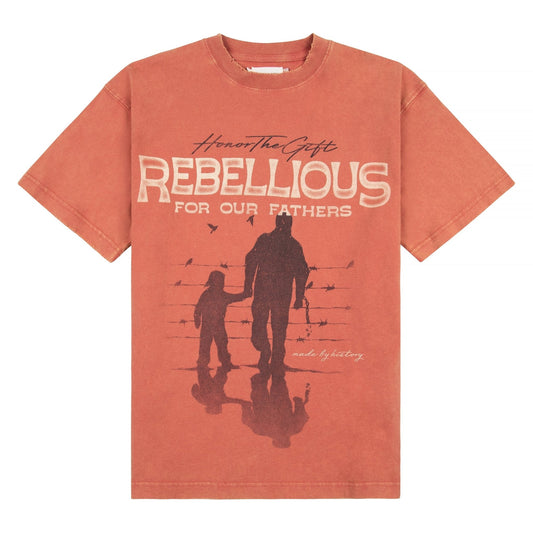 Rebellious for Our Fathers Tee | Brick