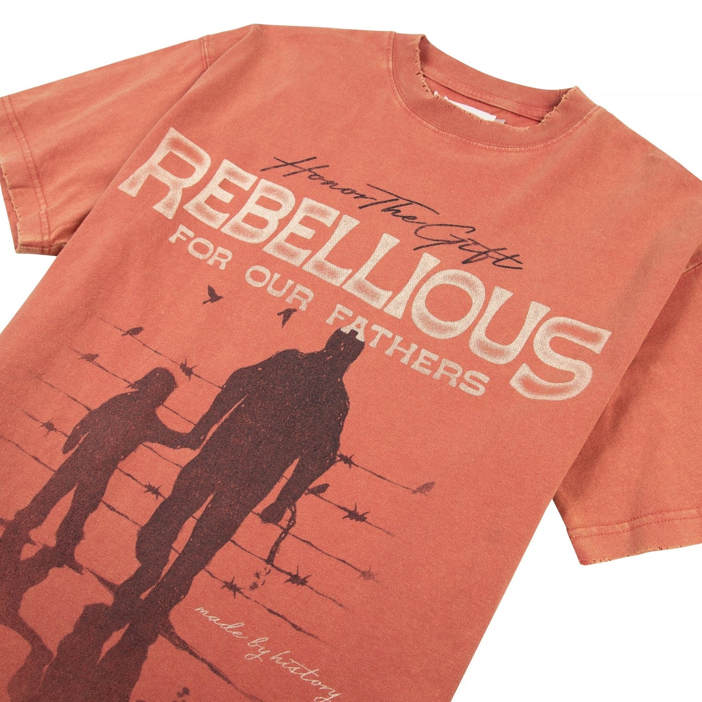 Rebellious for Our Fathers Tee | Brick