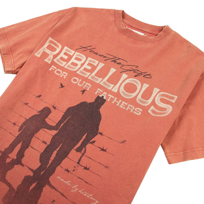 Rebellious for Our Fathers Tee | Brick